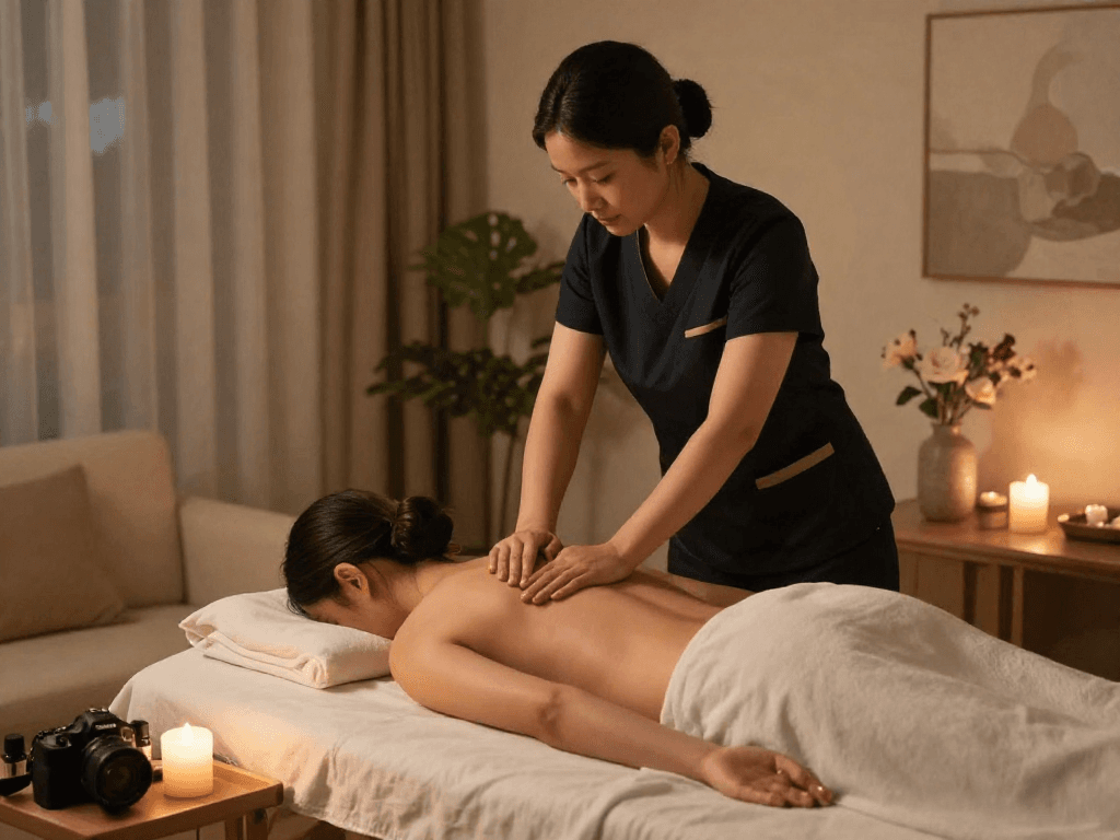 부천출장안마: Swedish massage service in a warm, inviting home setting.