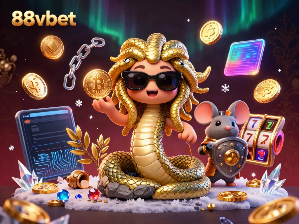 Win big at 88vbet with this vibrant 3D illustration showcasing unique casino characters and elements.