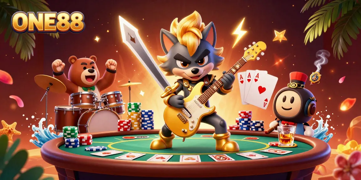 Experience thrilling gameplay at ONE88 with rock star action and poker excitement!