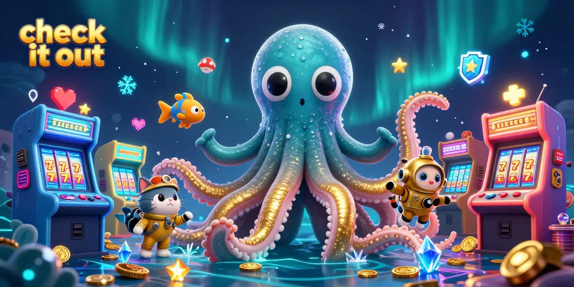 Check it out for thrilling casino fun with a kraken, diving cat, and arcade treasures!