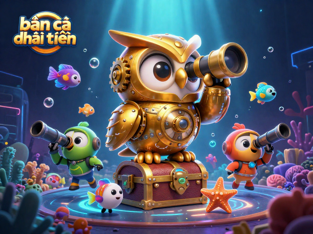 Engage in thrilling bắn cá đổi thưởng adventures as colorful fish swarm around undersea game elements!