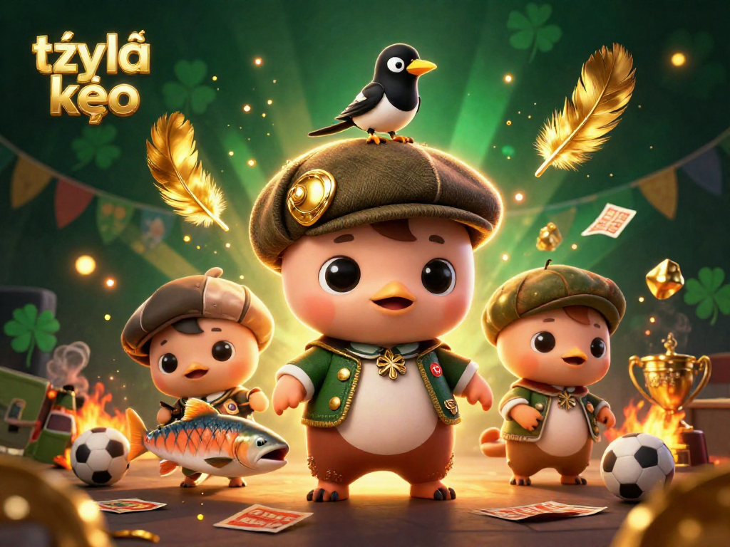 Experience thrilling tỷ lệ kèo action with playful characters amidst vibrant betting elements.