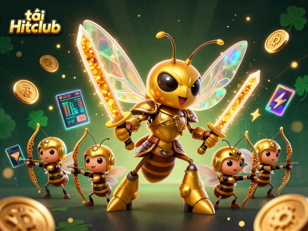 Engage in thrilling gameplay with tải Hitclub, featuring vibrant characters and dynamic crypto elements.