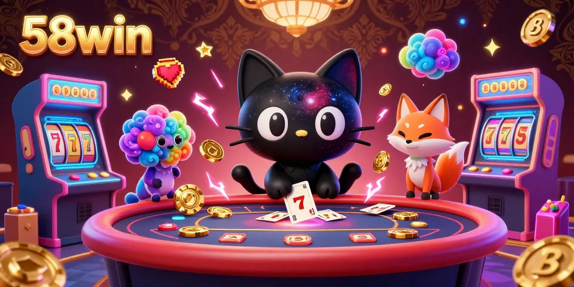 Experience thrilling gameplay at 58win casino featuring vibrant characters and dynamic casino elements.