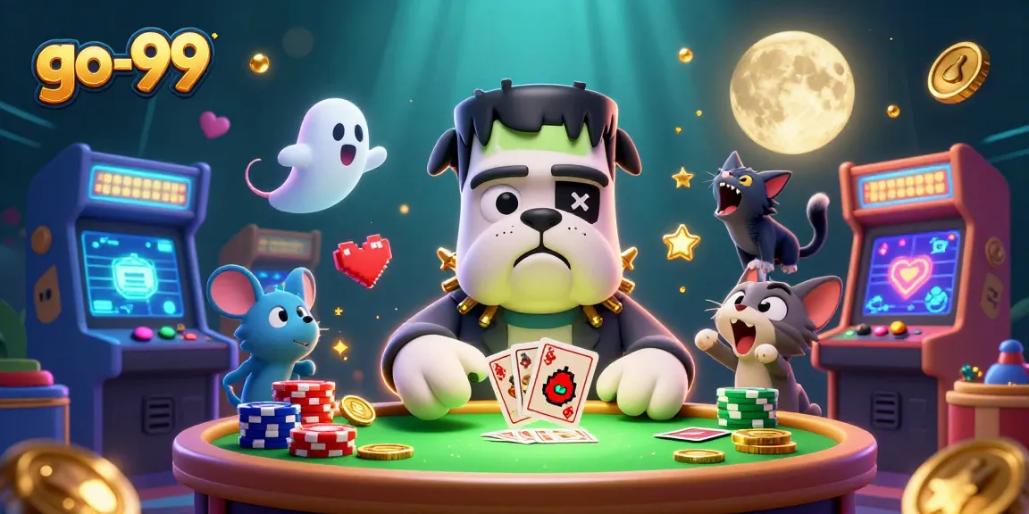 Engage with go-99's thrilling casino experience featuring spooky characters and vibrant game elements.