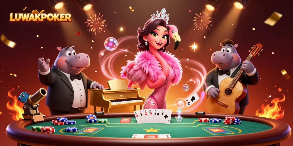 LUWAKPOKER brings vibrant excitement to life with dynamic poker elements and engaging characters.