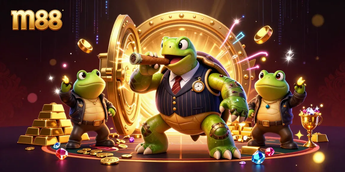 Engage in thrilling m88 casino adventures with a vibrant, ultra-detailed 3D illustration.