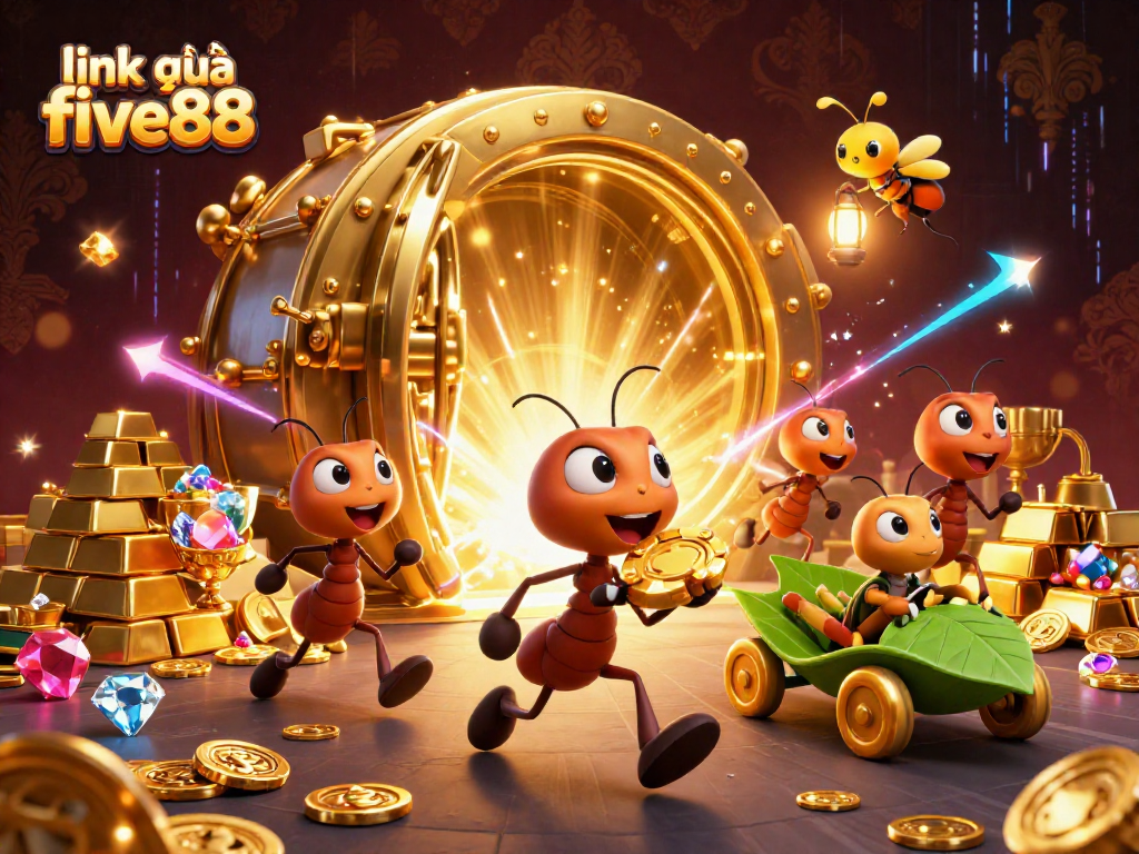 Experience thrilling gameplay with link vào five88 as a team of ants pulls off a heist for a giant poker chip.