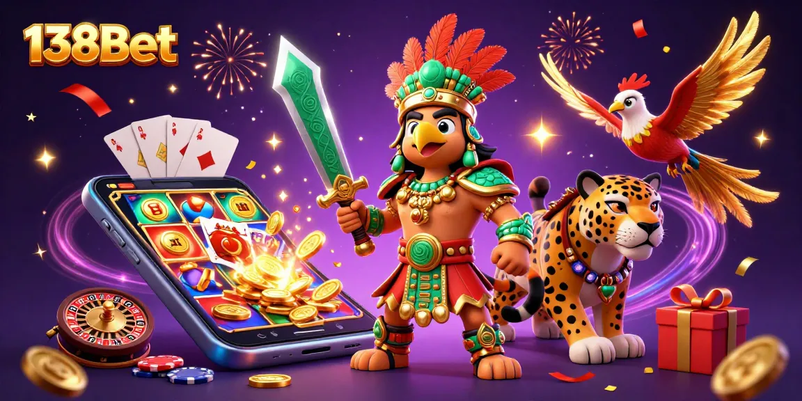 Spin and win with 138Bet at an exciting casino adventure featuring vibrant slots and lively gameplay.