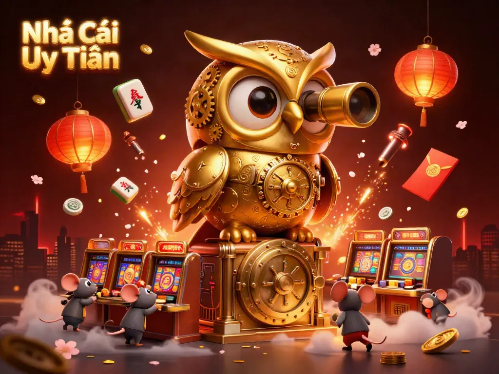 Engage in thrilling moments at Nhà Cái Uy Tín with festive casino elements and enchanting characters.