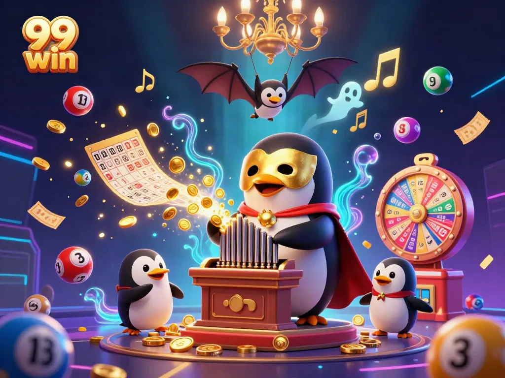Experience winning moments with 99 win illustrated by a vibrant scene of excitement and chance.