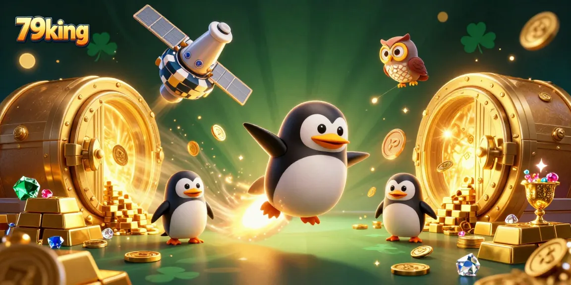 Engage in thrilling games at 79king with a dazzling casino-inspired scene featuring symbols of wealth and excitement.