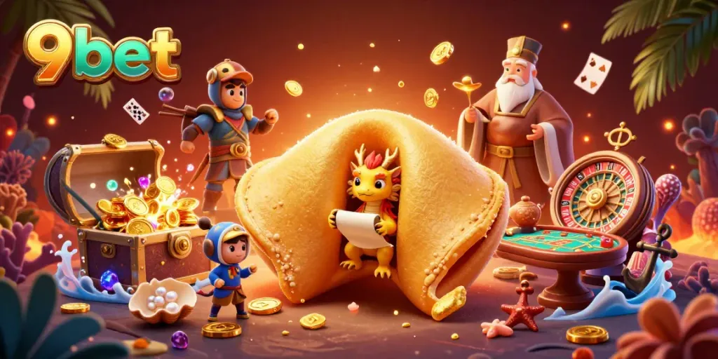 Join the excitement at 9bet with a vibrant casino scene featuring engaging gameplay elements.