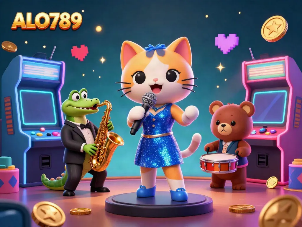 Enjoy exciting gaming experiences with ALO789's vibrant characters and dynamic casino atmosphere.