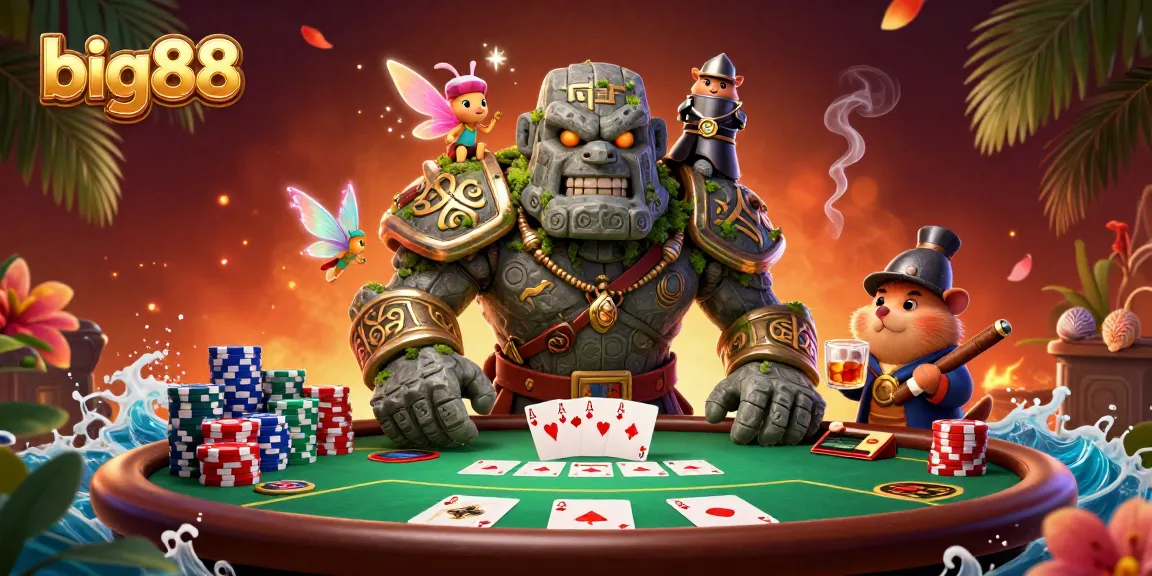 Engage with big88 and explore the vibrant world of 3D casino gaming featuring characters and dynamic elements.