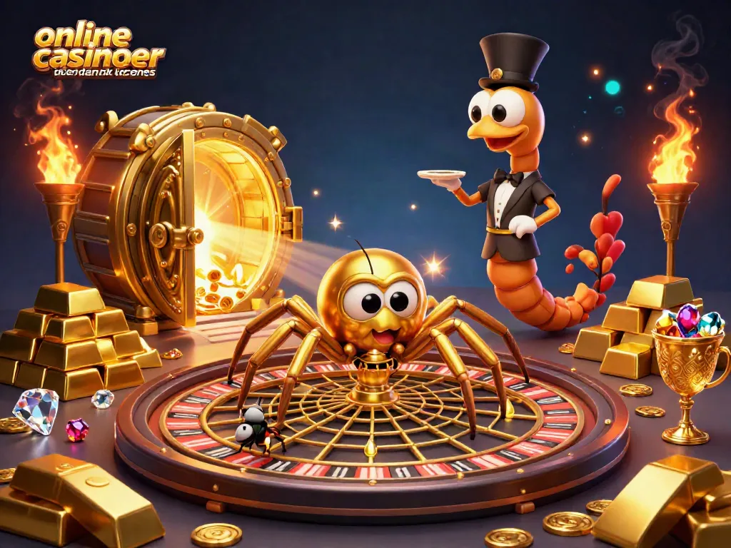 Experience the thrill at online casinoer uden dansk licens with a lively 3D roulette scene portraying rich bets and vibrant energy.
