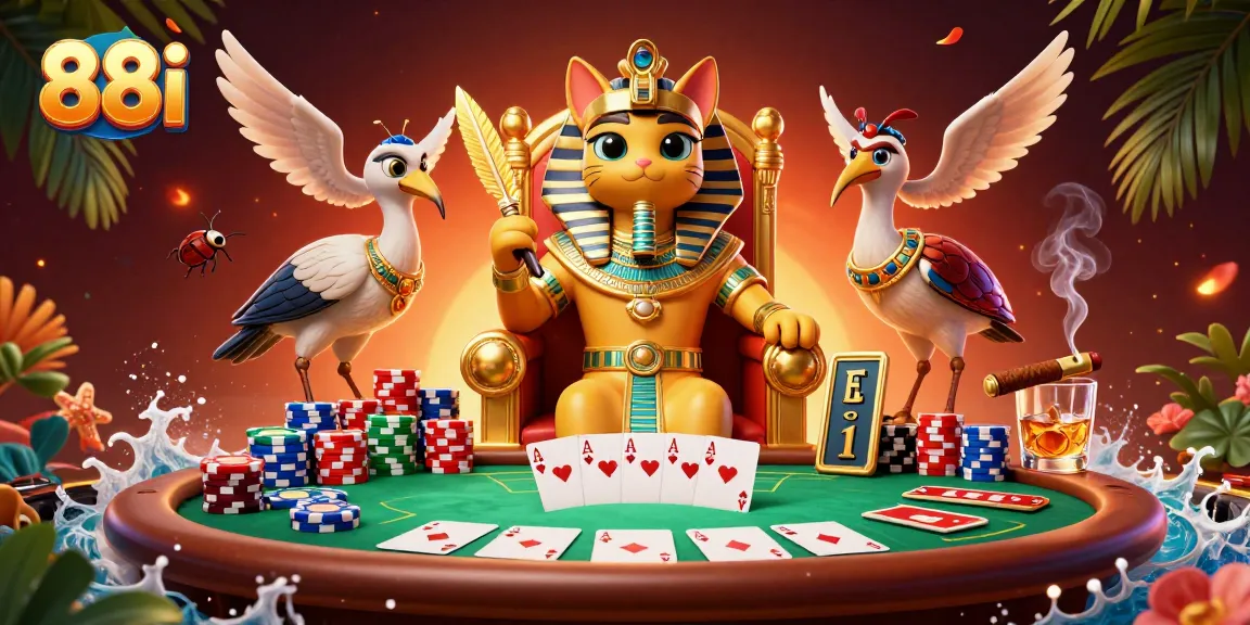 Experience engaging gameplay at 88i casino, showcasing vibrant poker action and dynamic characters.