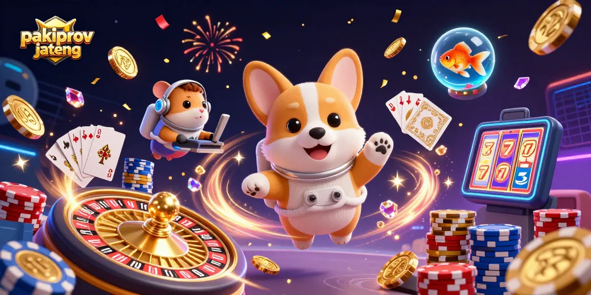 Experience thrilling gameplay at pakiprovjateng with an exciting space casino scene featuring unique characters.