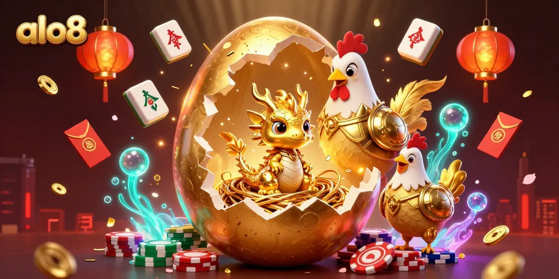 Experience the excitement of alo8 casino with dynamic golden dragon and vibrant gaming elements.