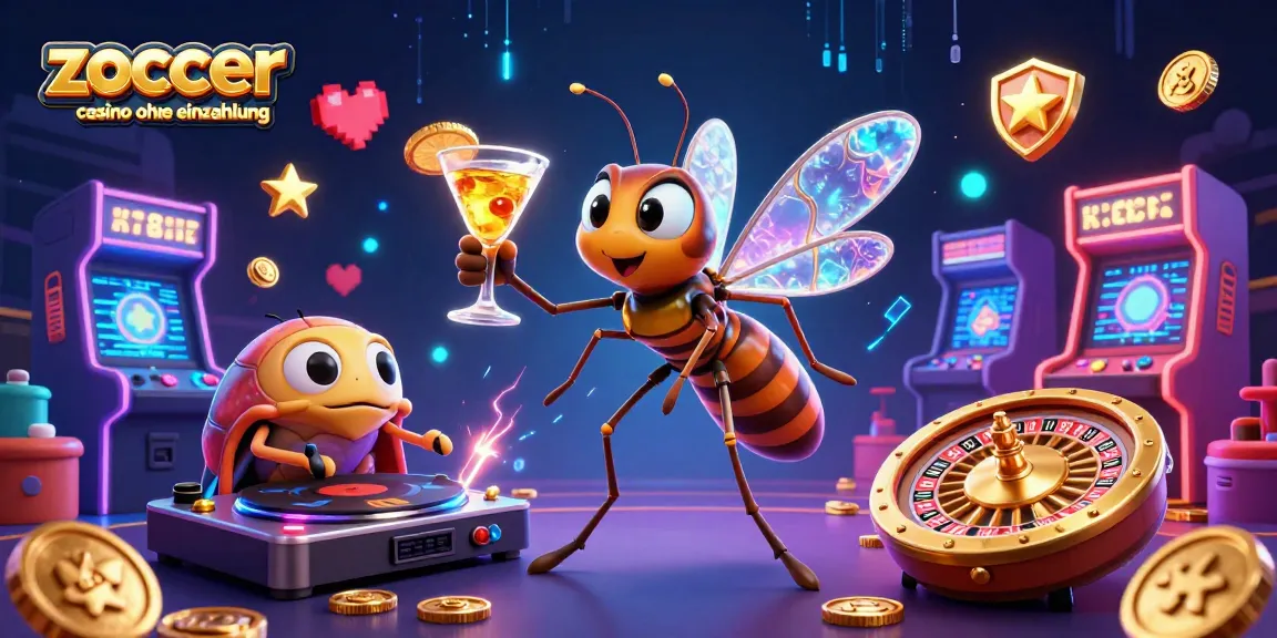 Experience the thrill with zoccer casino ohne einzahlung, featuring playful characters and casino elements in an exciting 3D scene.