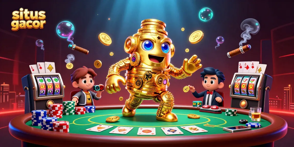 Engage with the situs slot gacor featuring epic jackpots and vibrant casino elements in a 3D illustration.
