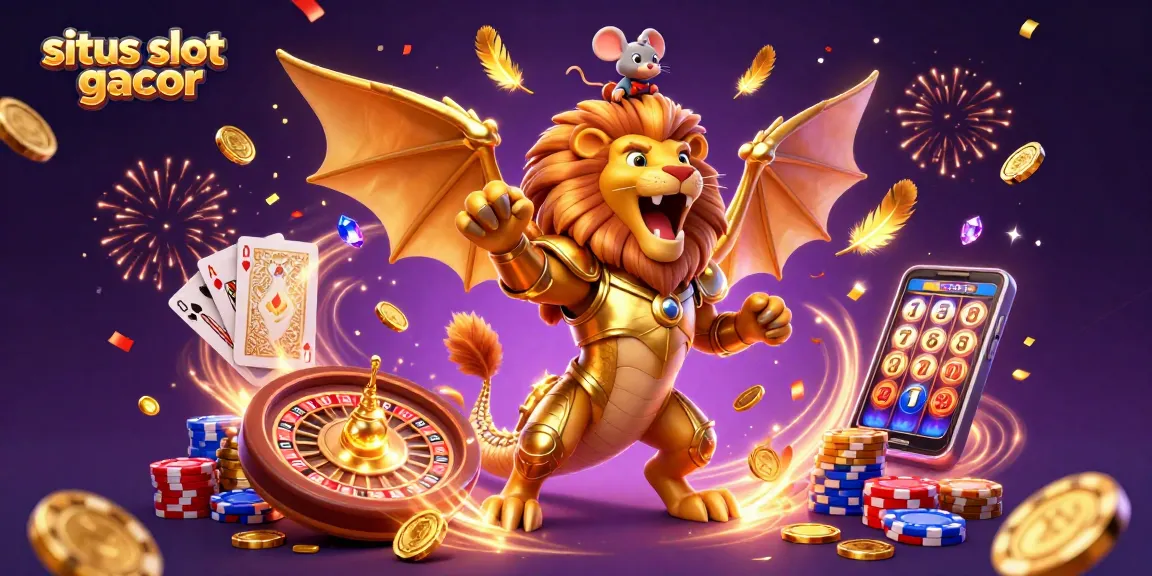 Experience the excitement of situs slot gacor with thrilling golden coins and dynamic gaming elements.